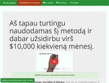 Tablet Screenshot of kaip-uzsidirbti-pinigu.com